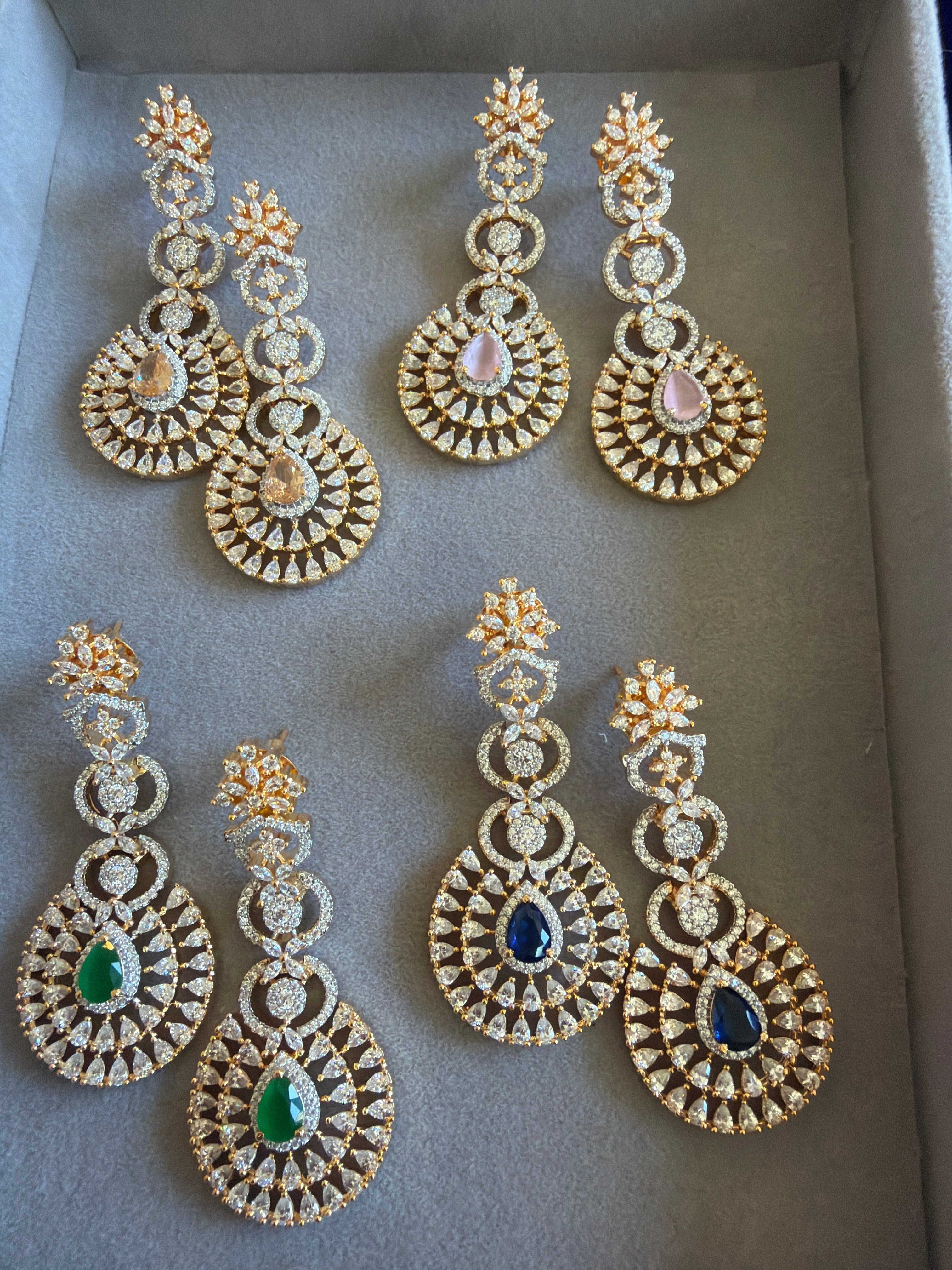 Beautiful stone earrings