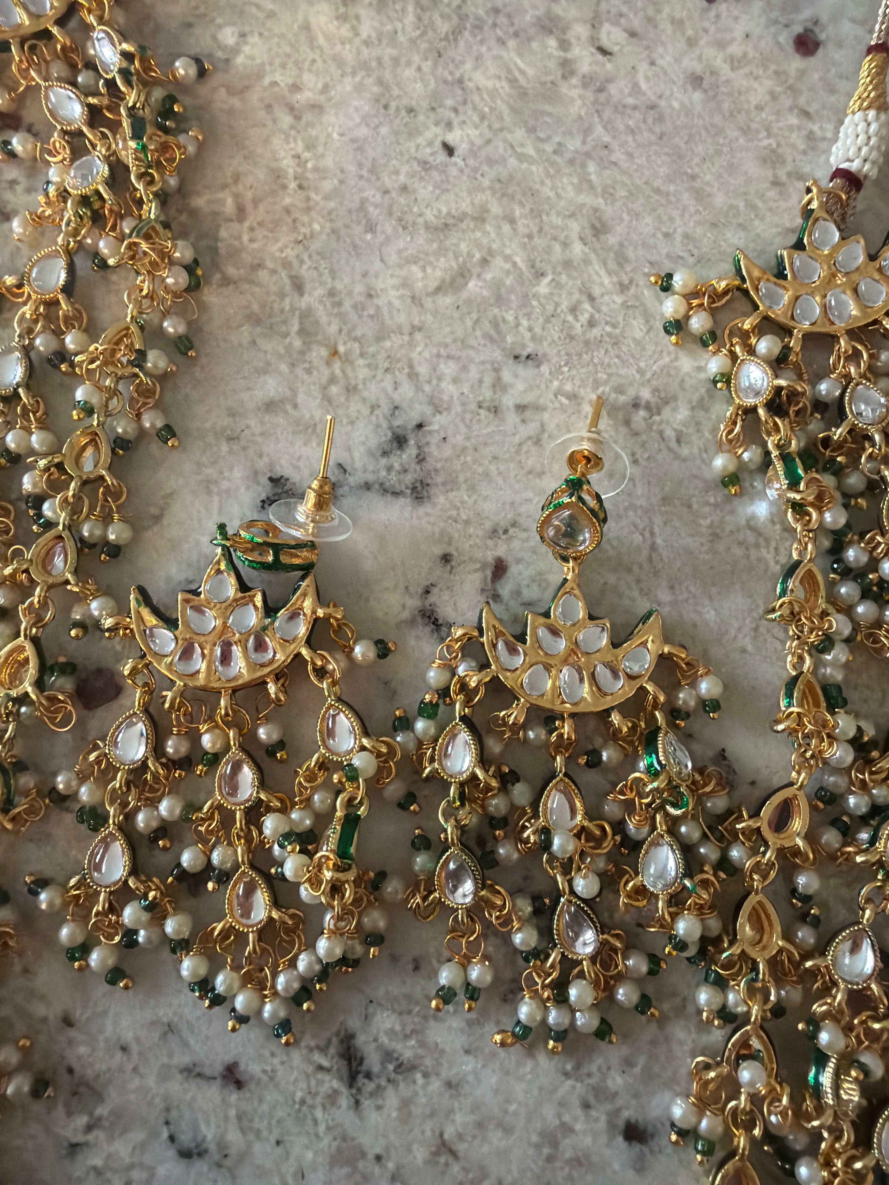 Kundan necklace light weight