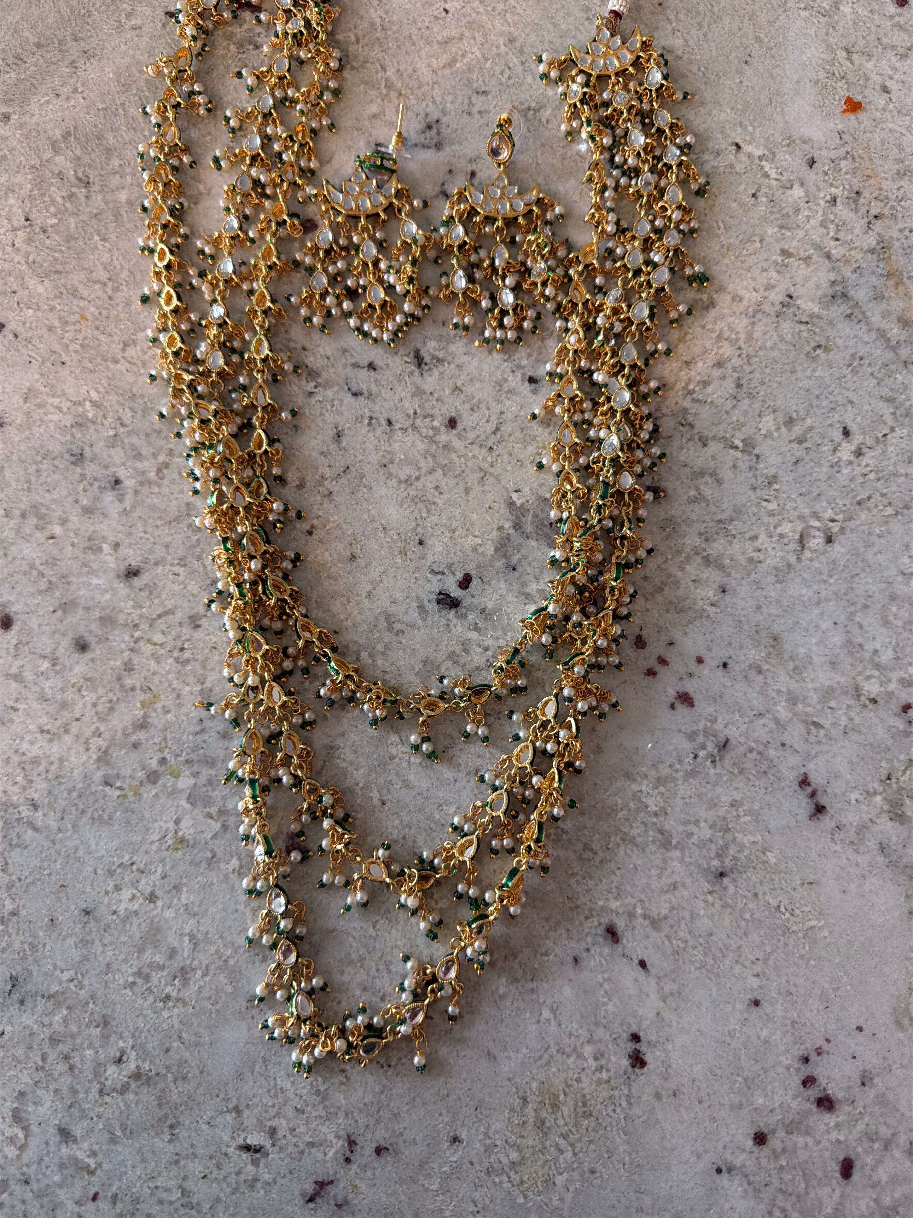 Kundan necklace light weight