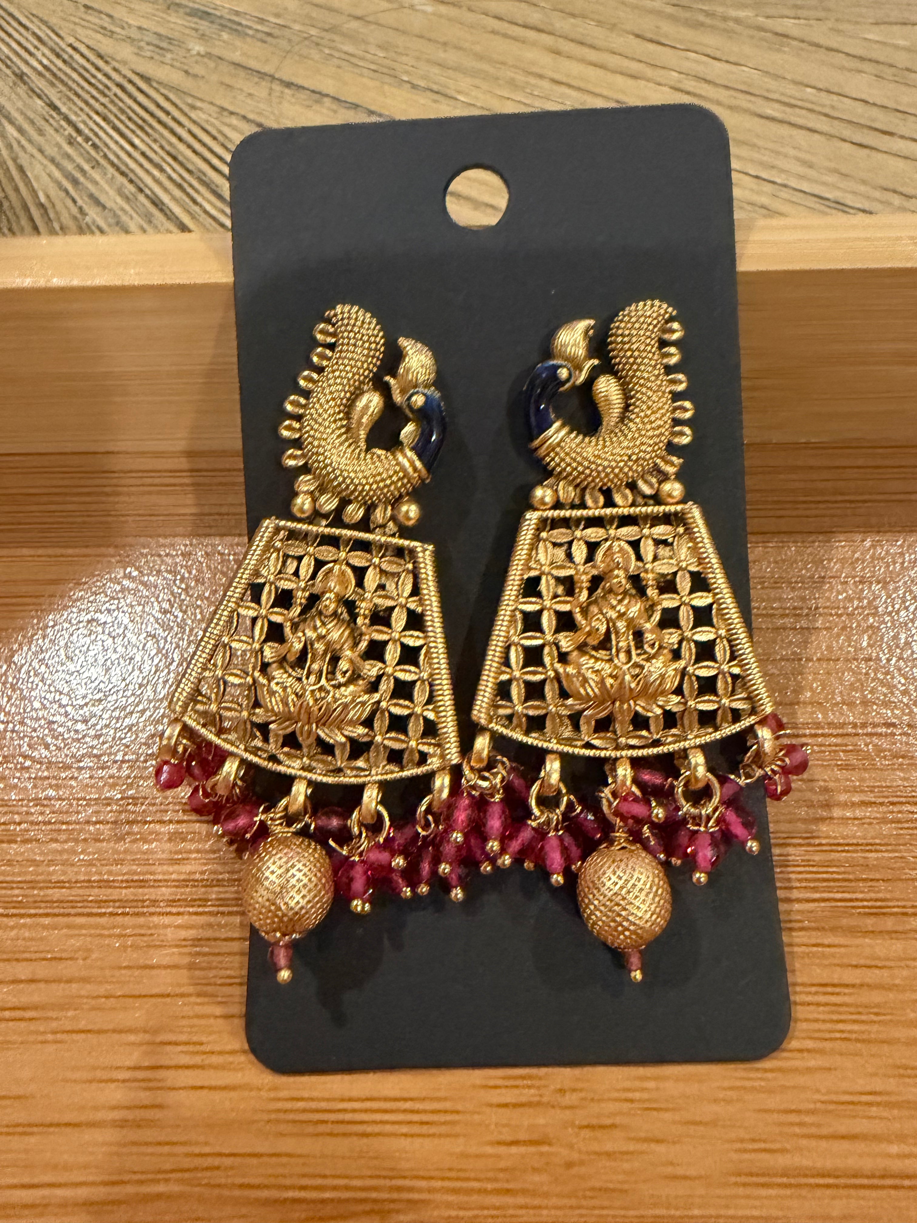 Devi and Peacock Earing