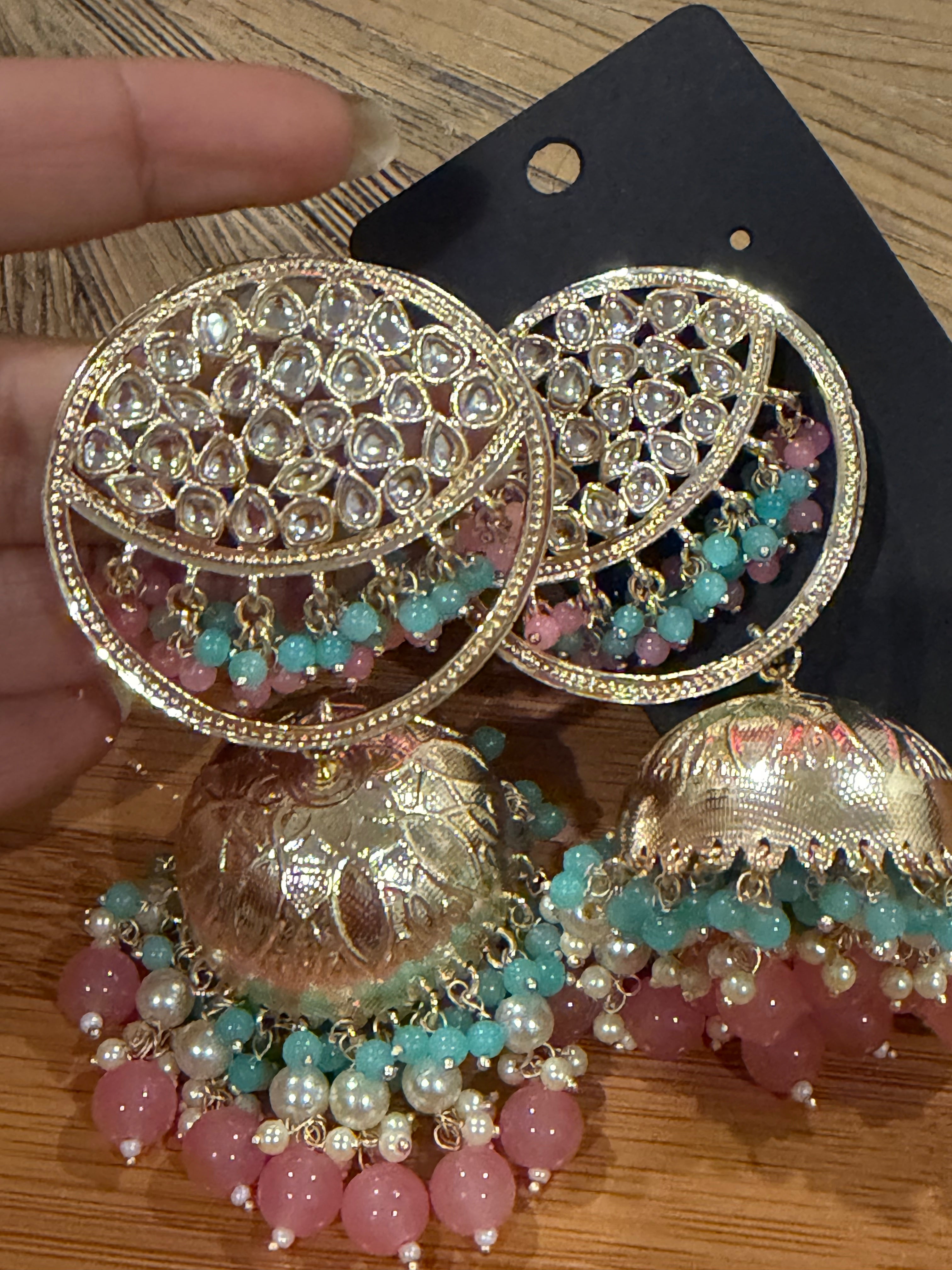 Elegant Multi color Jhumkas