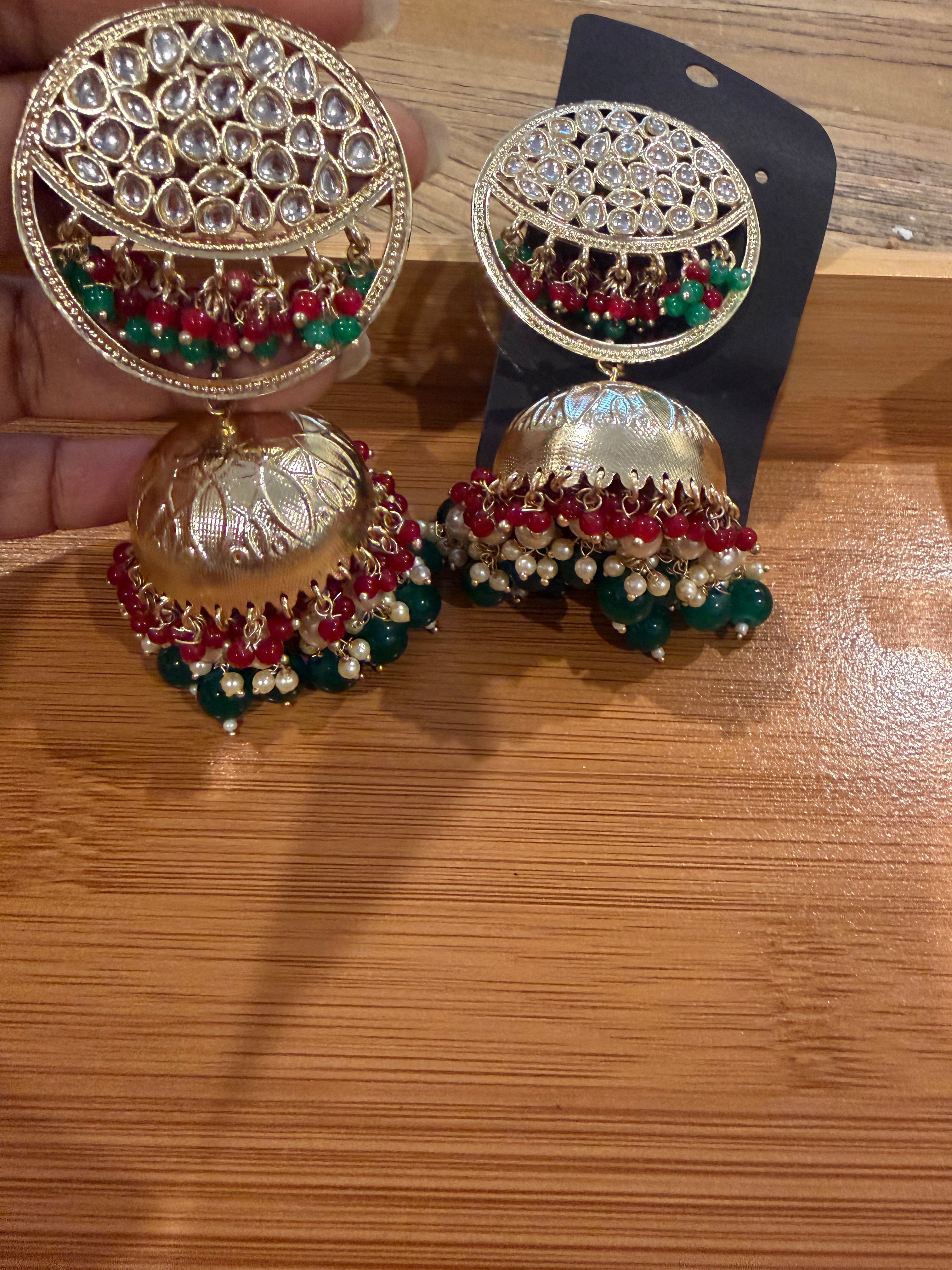 Elegant Multi color Jhumkas